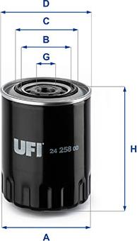 UFI 24.258.00 - Filter za gorivo www.molydon.hr