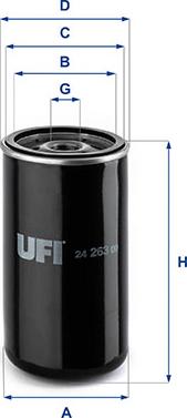 UFI 24.263.00 - Filter za gorivo www.molydon.hr