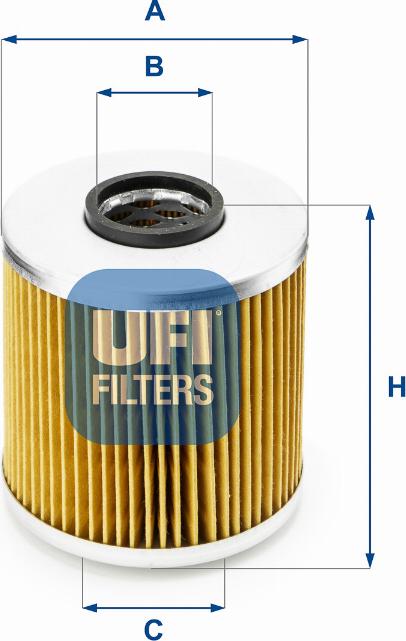 UFI 25.541.00 - Filter za ulje www.molydon.hr