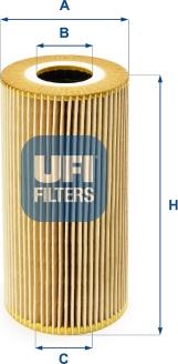 UFI 25.095.00 - Filter za ulje www.molydon.hr