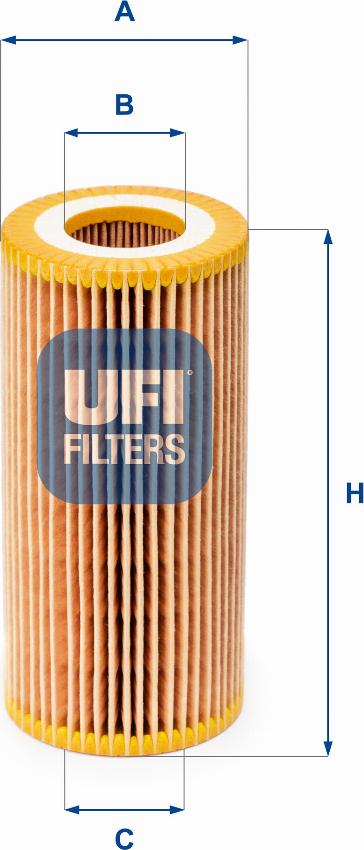 UFI 25.041.00 - Filter za ulje www.molydon.hr