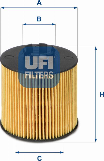 UFI 25.047.00 - Filter za ulje www.molydon.hr