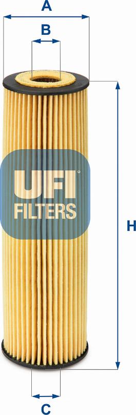 UFI 25.050.00 - Filter za ulje www.molydon.hr