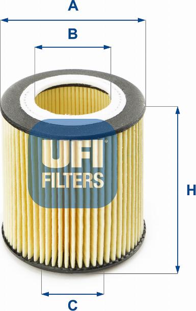 UFI 25.058.00 - Filter za ulje www.molydon.hr