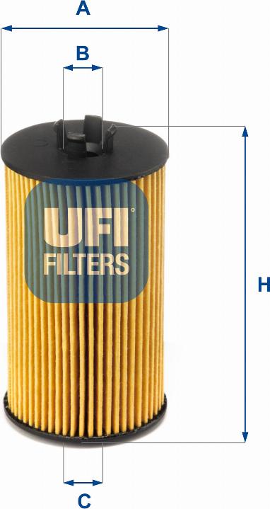 UFI 25.064.00 - Filter za ulje www.molydon.hr
