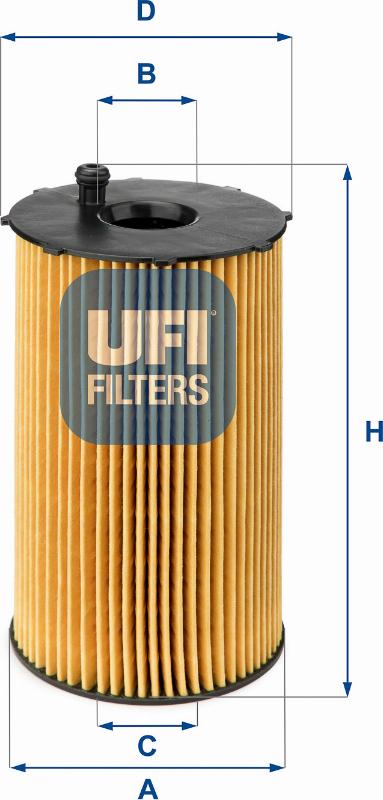 UFI 25.066.00 - Filter za ulje www.molydon.hr