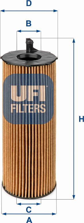 UFI 25.068.00 - Filter za ulje www.molydon.hr