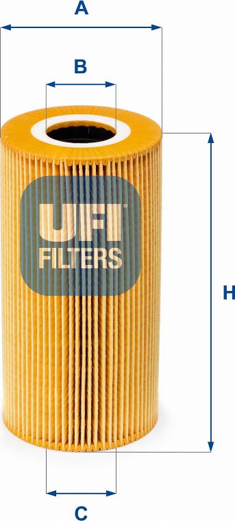 UFI 25.009.00 - Filter za ulje www.molydon.hr