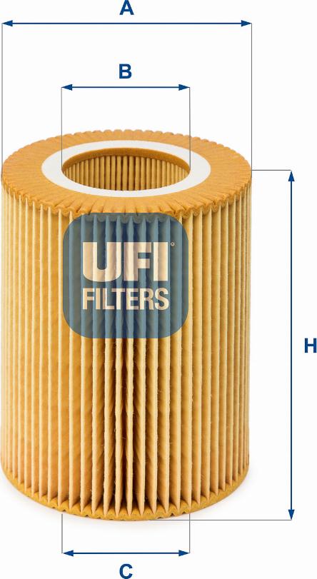 UFI 25.004.00 - Filter za ulje www.molydon.hr