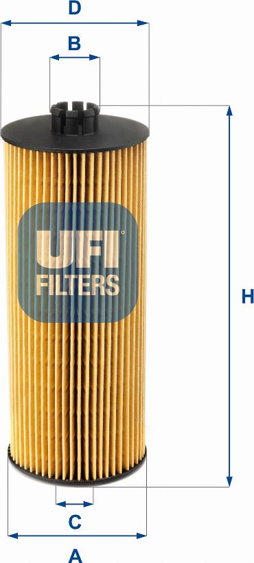 UFI 25.005.00 - Filter za ulje www.molydon.hr