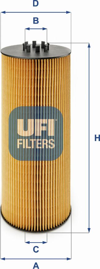 UFI 25.006.00 - Filter za ulje www.molydon.hr