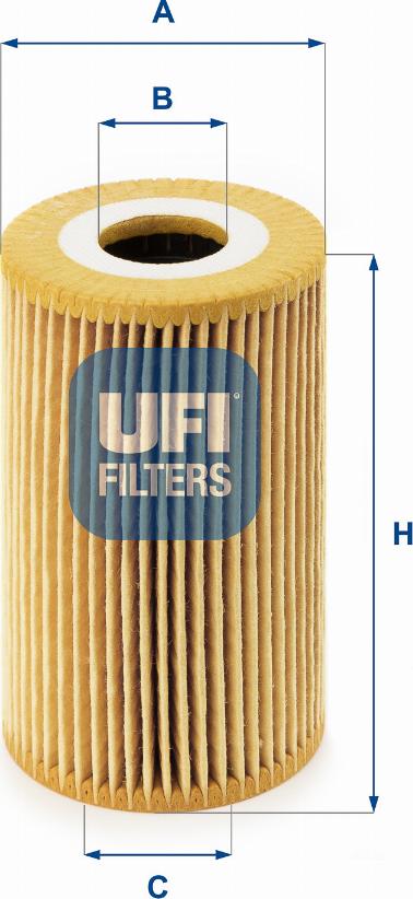 UFI 25.008.00 - Filter za ulje www.molydon.hr