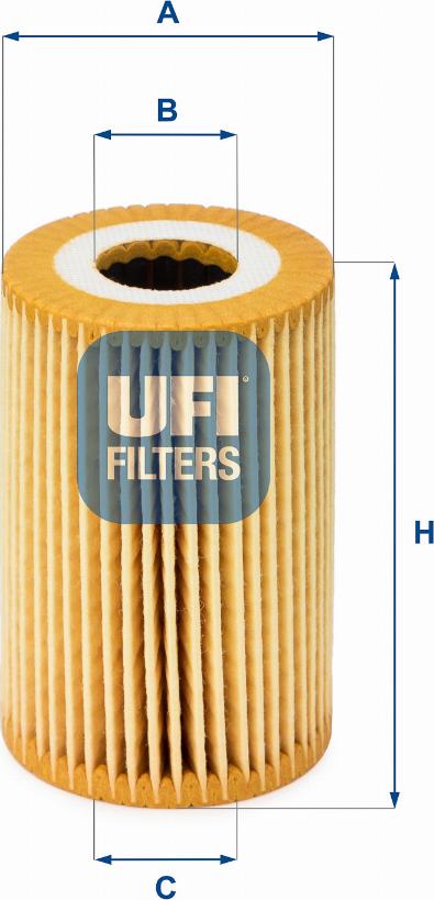 UFI 25.014.00 - Filter za ulje www.molydon.hr