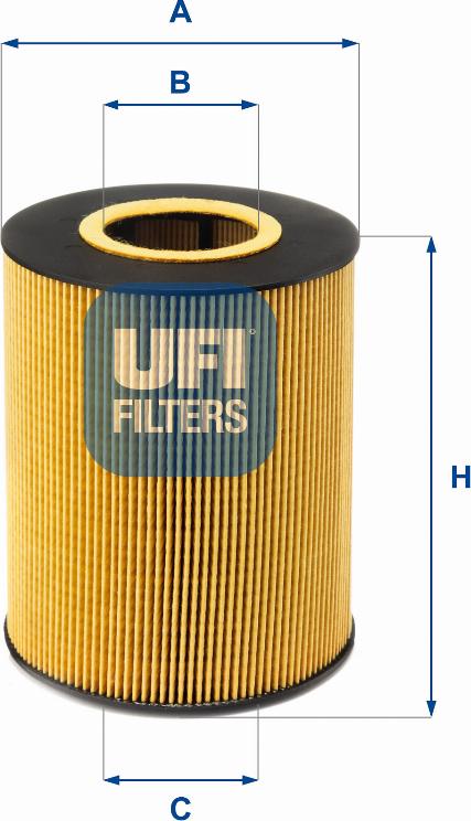 UFI 25.016.00 - Filter za ulje www.molydon.hr