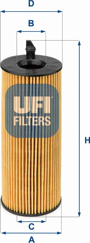 UFI 25.084.00 - Filter za ulje www.molydon.hr