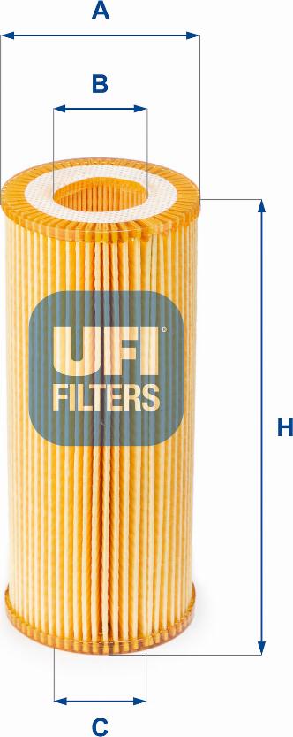 UFI 25.080.00 - Filter za ulje www.molydon.hr