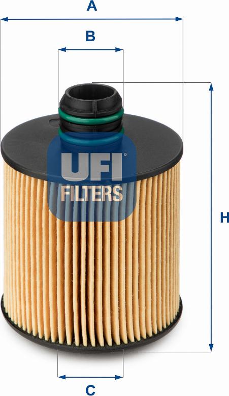 UFI 25.083.00 - Filter za ulje www.molydon.hr