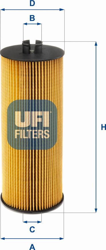 UFI 25.036.00 - Filter za ulje www.molydon.hr