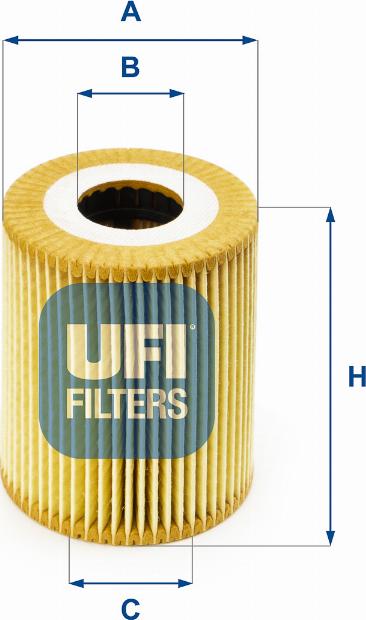 UFI 25.030.00 - Filter za ulje www.molydon.hr