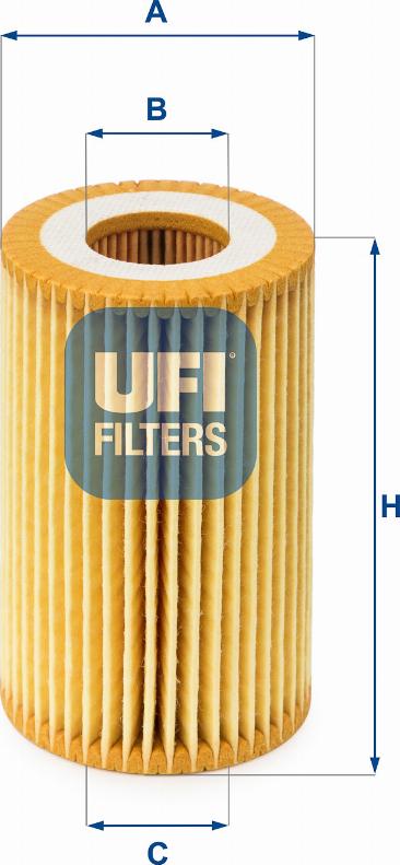 UFI 25.022.00 - Filter za ulje www.molydon.hr