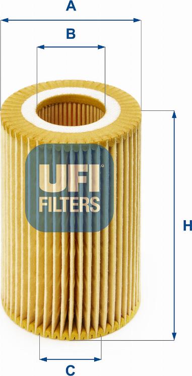 UFI 25.074.00 - Filter za ulje www.molydon.hr