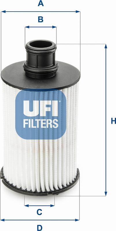 UFI 25.073.02 - Filter za ulje www.molydon.hr