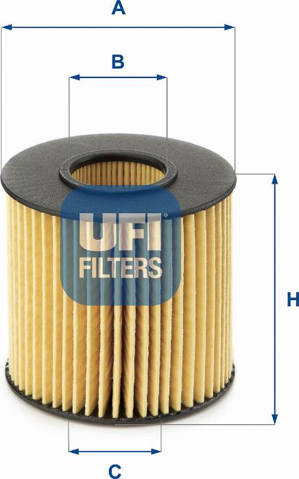 UFI 25.196.00 - Filter za ulje www.molydon.hr