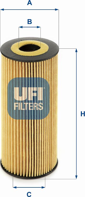 UFI 25.198.00 - Filter za ulje www.molydon.hr