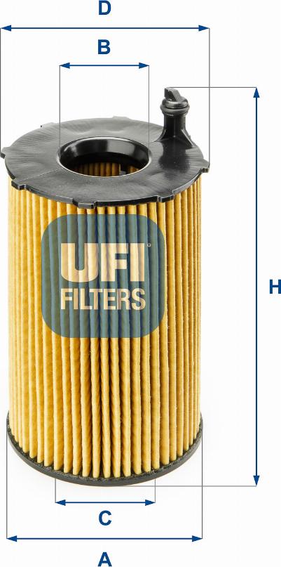 UFI 25.141.00 - Filter za ulje www.molydon.hr