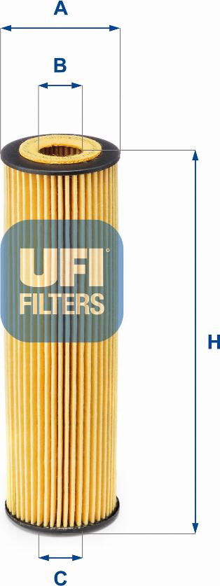 UFI 25.155.00 - Filter za ulje www.molydon.hr