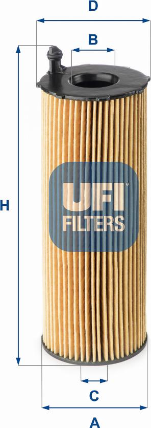 UFI 25.168.00 - Filter za ulje www.molydon.hr