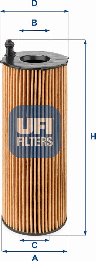 UFI 25.105.00 - Filter za ulje www.molydon.hr