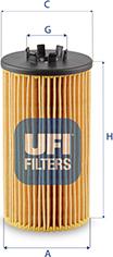 UFI 25.257.00 - Filter za ulje www.molydon.hr