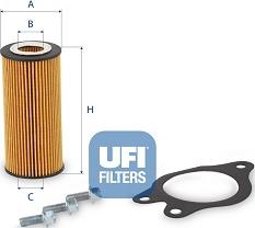 UFI 25.265.00 - Filter za ulje www.molydon.hr