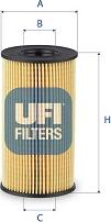 UFI 25.267.00 - Filter za ulje www.molydon.hr