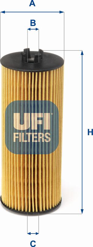 UFI 25.204.00 - Filter za ulje www.molydon.hr