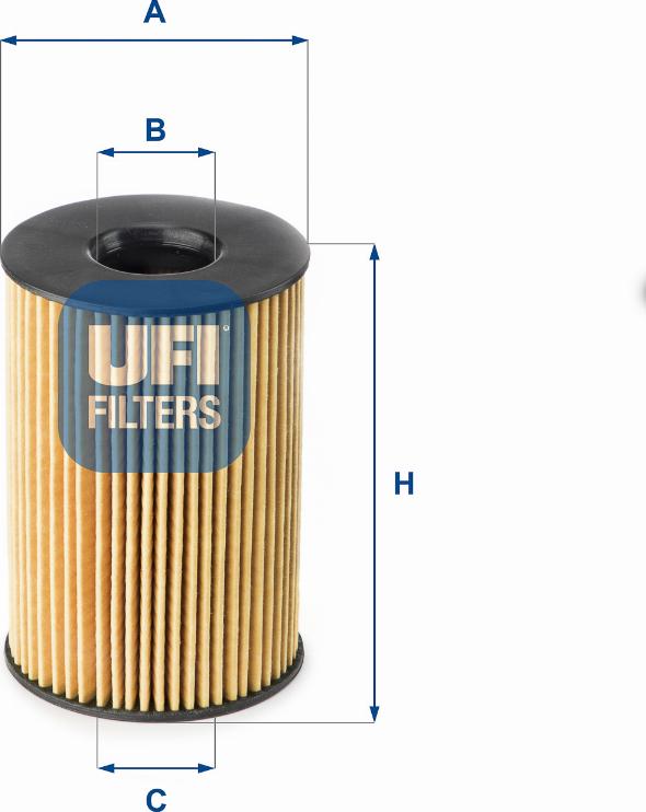 UFI 25.201.00 - Filter za ulje www.molydon.hr