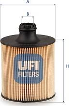 UFI 25.284.00 - Filter za ulje www.molydon.hr