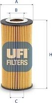 UFI 25.238.00 - Filter za ulje www.molydon.hr