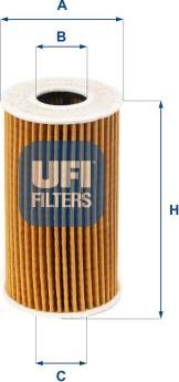 UFI 25.223.00 - Filter za ulje www.molydon.hr