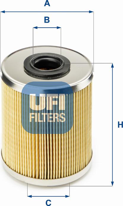 UFI 26.695.00 - Filter za gorivo www.molydon.hr