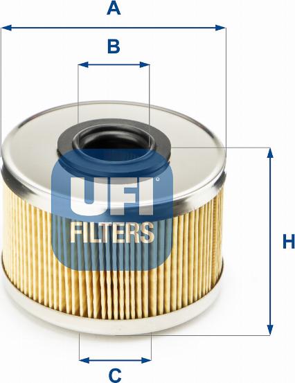 UFI 26.686.00 - Filter za gorivo www.molydon.hr