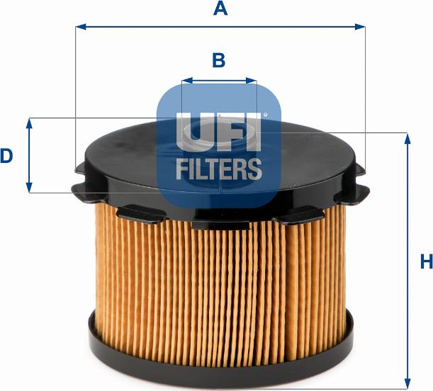 UFI 26.688.00 - Filter za gorivo www.molydon.hr