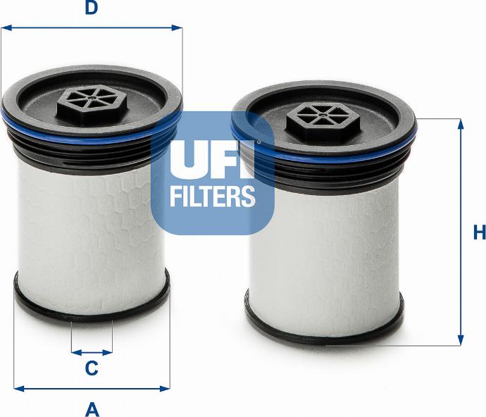 UFI 26.047.00 - Filter za gorivo www.molydon.hr