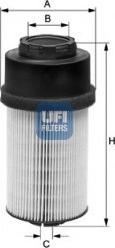 UFI 26.009.00 - Filter za gorivo www.molydon.hr