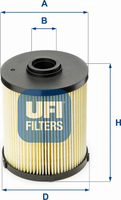 UFI 26.006.00 - Filter za gorivo www.molydon.hr