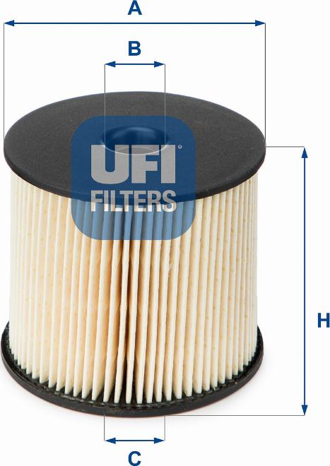 UFI 26.003.00 - Filter za gorivo www.molydon.hr