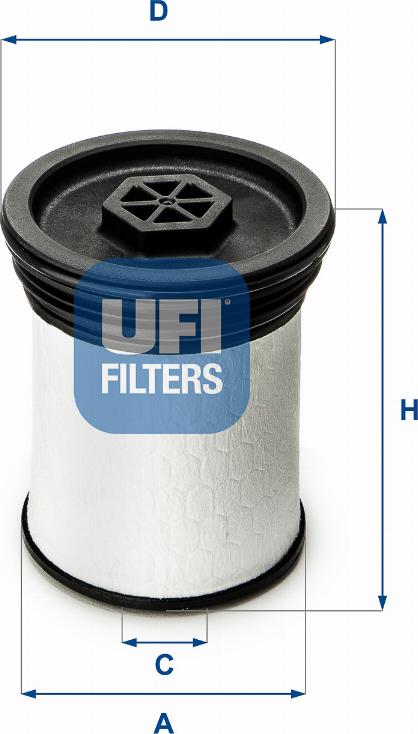 UFI 26.019.01 - Filter za gorivo www.molydon.hr