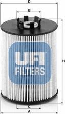 UFI 26.081.00 - Filter za gorivo www.molydon.hr