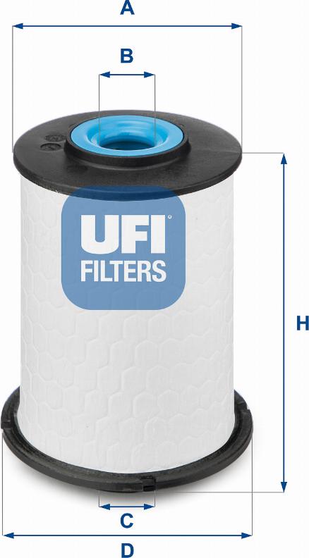 UFI 26.033.00 - Filter za gorivo www.molydon.hr